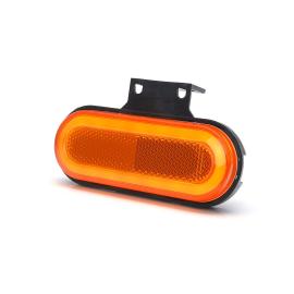 SPIA LATERALE CON INDICATORE DI DIREZIONE A LED ARANCIONE 12/24V